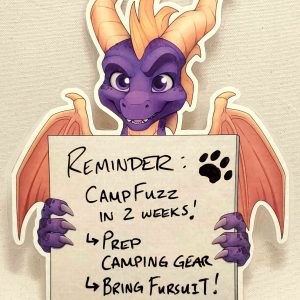 Dry-Erase Spyro Whiteboard