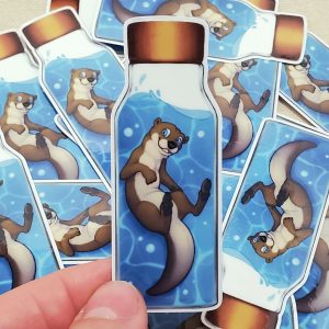 Otter Bottle 3.5" Sticker