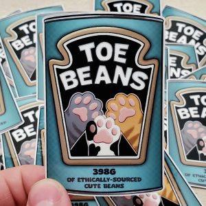 Toe Beans 3" Sticker